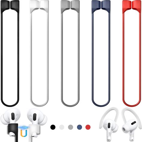 Amazon 5 Pack Ultra Strong Magnetic AirPods Straps Anti Lost Cord