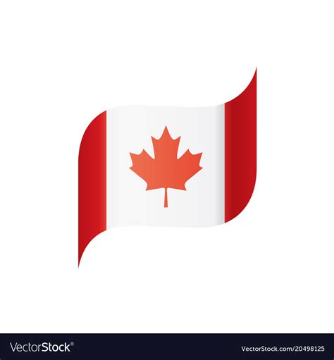 Canada flag Royalty Free Vector Image - VectorStock