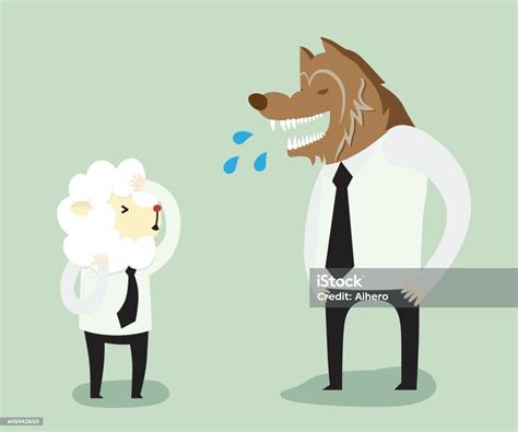 늑대와 양 작업자 늑대에 대한 스톡 벡터 아트 및 기타 이미지 늑대 양 개념과 주제 Istock