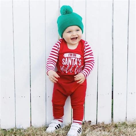 Рождественский комбинезон для новорожденных мальчиков и девочек ...