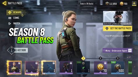 Season 8 Battle Pass Purchase CODM All Battle Pass Rewards Cod Mobile