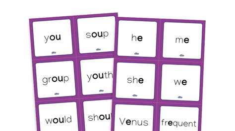 Phase Phonics Word Cards Alternative Pronunciations Set Y Ch