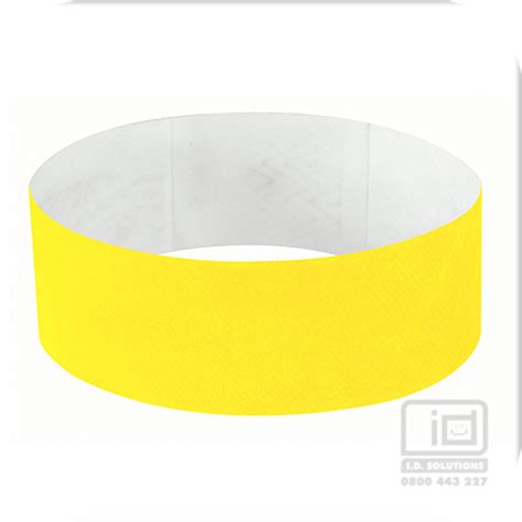 25 Mm Tyvek Wristband Bright Yellow