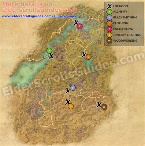 Bangkorai Survey Report Map Elder Scrolls Online Guides