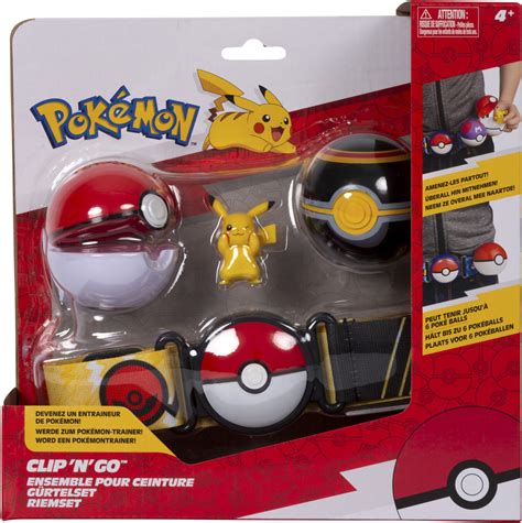 Buy Jazwares Pok Mon Clip N Go Pok Ball Belt Set Pikachu Luxury