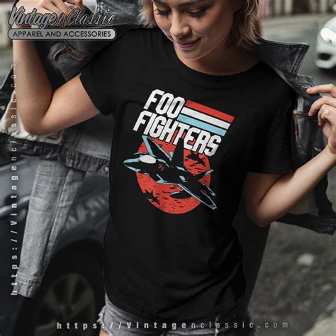 Foo Fighters Fighter Jet Shirt - Vintagenclassic Tee