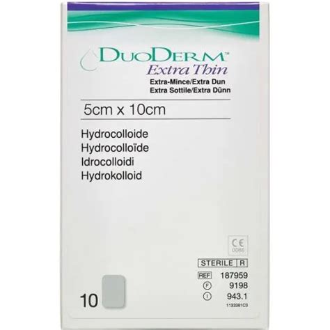 DuoDerm Extra Thin 5cm X 10cm Pack Of 10 Medicine Marketplace