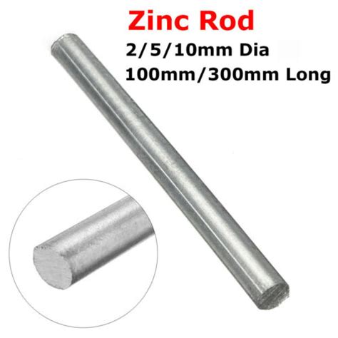 Mm High Purity Zinc Zn Rod Solid Round Bar Anode Electroplating