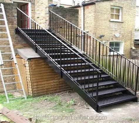 Outdoor Metal Staircase,Outdoor Stair Railing Design,Galvanized Stairs ...