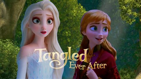 Elsa And Anna With Rapunzel Frozen Ever After Wedding Fanmade Scene Youtube