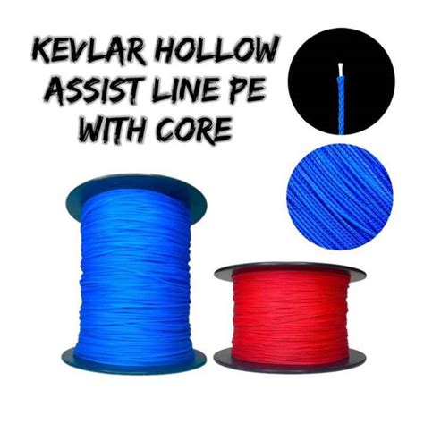 Tali Kevlar Assist Line Hollow Power Line Assist Hook Meter Lazada