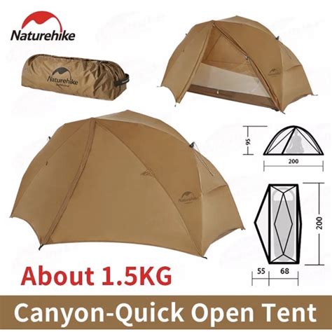 Naturehike Outdoor Ultralight Canyon 1 Person Four Season Tent Shopee