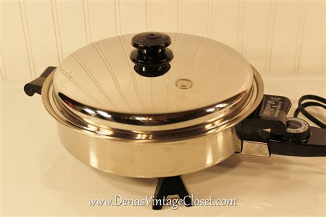 Vintage Saladmaster Stainless Steel Electric Skillet Model Etsy