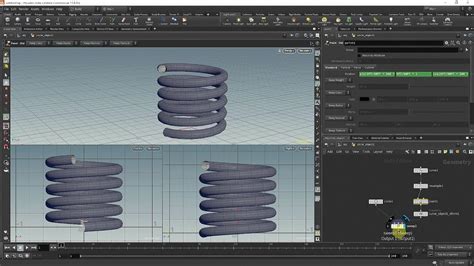 Houdini Create A Spiral Or Helix With Trigonometry Youtube