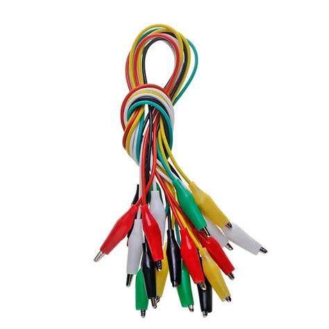 Pcs Set Cm Double Ended Alligator Clip Test Lead Double Ended