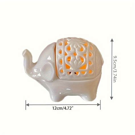 Windproof Elephant Incense Tray Ceramic Aromatherapy Ornament Home