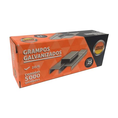 Grampo 26 6 Galvanizado 5000 Unidades Jocar Office