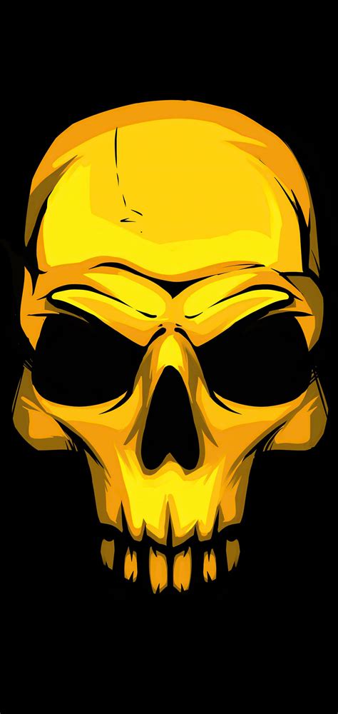 Skull Wallpaper Ultra Hd - Golden Skull - 1080x2280 - Download HD ...