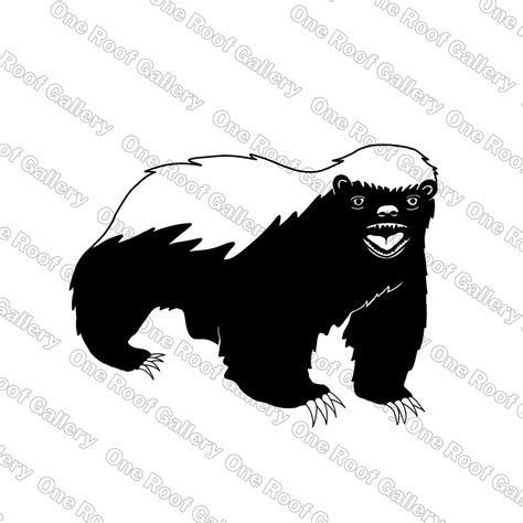 Angry Honey Badger SVG, Angry Honey Badgers PNG, 2x Honey Badger ...