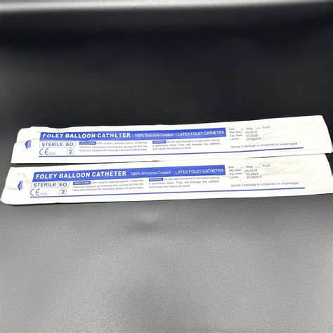 CE ISO Certified Medical Disposable Sterile Silicone Coated Latex Foley