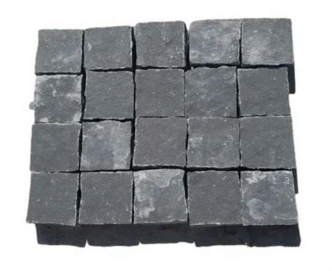 Black Lime Cobble Stones For Pavement At Rs 80 Square Feet In