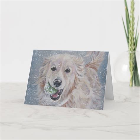 golden retriever christmas card | Zazzle