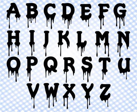 Drip Font Blood Font Blood Drip Font Halloween Font Dripping | Etsy ...