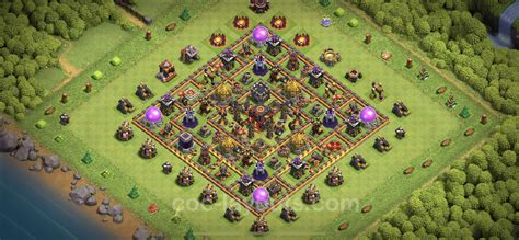 Farming Base Th10 With Link Anti 2 Stars Hybrid Clash Of Clans 2023 Town Hall Level 10