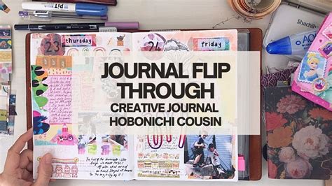 Creative Journal Hobonichi Cousin Completed Pages Flip Through YouTube