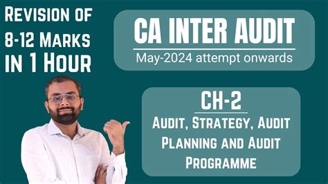 Revision Of Ca Inter Audit Ch Audit Strategy Audit Planning