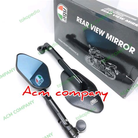 Jual Spion Agv Racing Type Ellise Big Mirror Blue Universal Motor