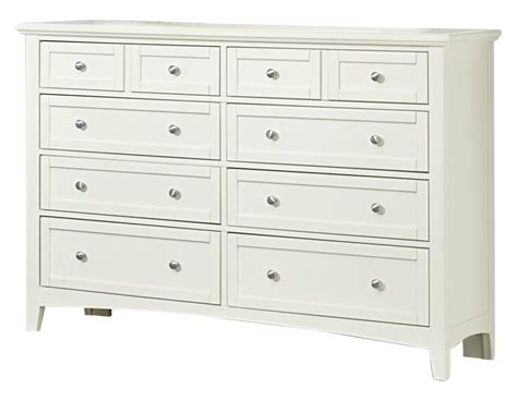 Vaughan Basset Bonanza 8 Drawer Triple Dresser In White