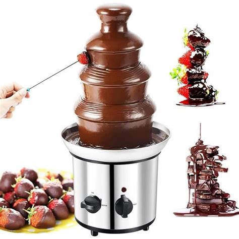 Machine Fondue Au Chocolat Chaud Niveaux Fontaine Chocolat En