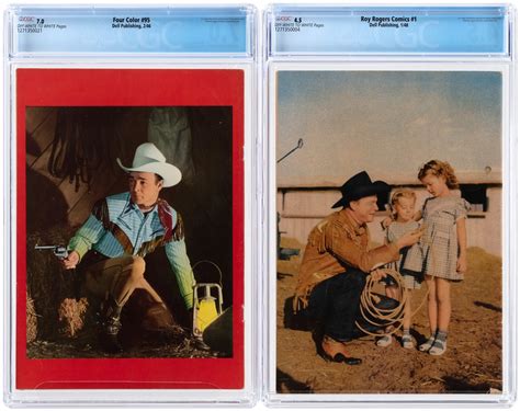 Hake S Roy Rogers And Four Color Cgc Pair