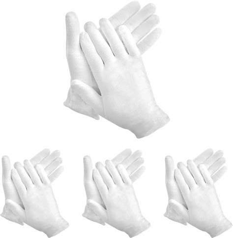 48pcs White Gloves 24 Pairs Soft Cotton Gloves， Hgminwarm White Cotton