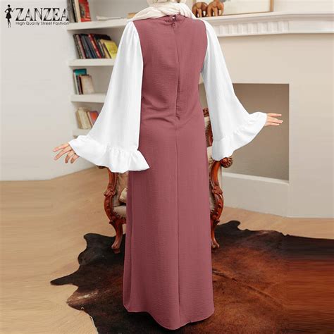 Ezolo Zanzea Muslimah Ismaic Flare Bowknot