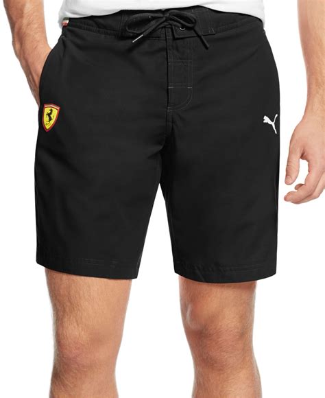 Lyst Puma Ferrari Board Shorts In Black For Men