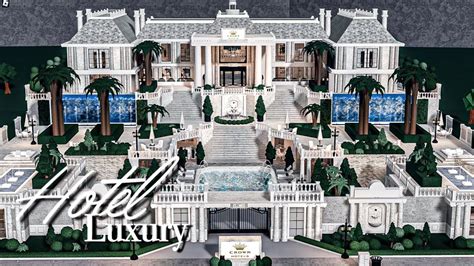 Bloxburg Luxury Hotel [Part1/2] | Welcome to Bloxburg 2M Speedbuild | TOCA blox | Mega mansions ...