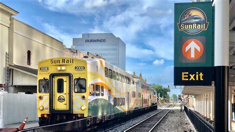 Four Friday Evening Sunrail Trains At Church St Station Youtube