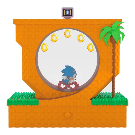 Sonic the Hedgehog™ Sonic Collecting Rings Ornament With Light, Sound ...