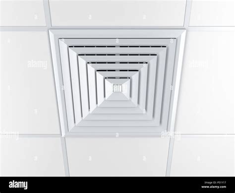 Air Vent On A Ceiling 3d Illustration Stock Photo Alamy