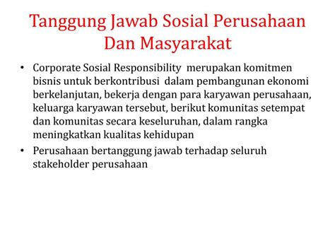 Pengertian Tanggung Jawab Sosial Perusahaan Menurut Para Ahli Kesan Korporat