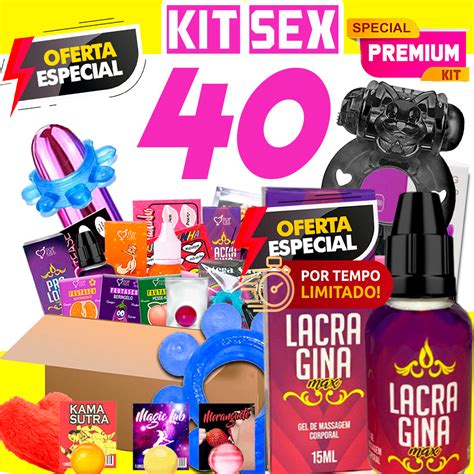 kit sex shop 40 produtos especiais eróticos e sexy shop lubrificante