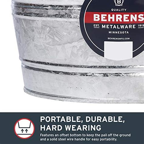 Behrens Hot Dipped Galvanized Steel Utility Pail Gallon Pricepulse