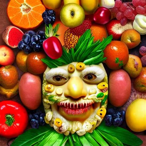 Giuseppe Arcimboldo It Made With Fruits Unreal Engine Stable Diffusion