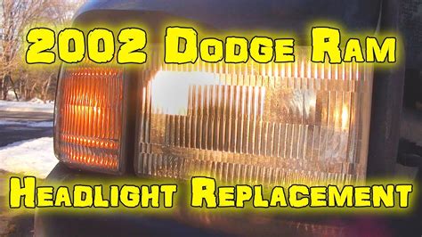 How To Change Dodge Ram Headlight Assembly