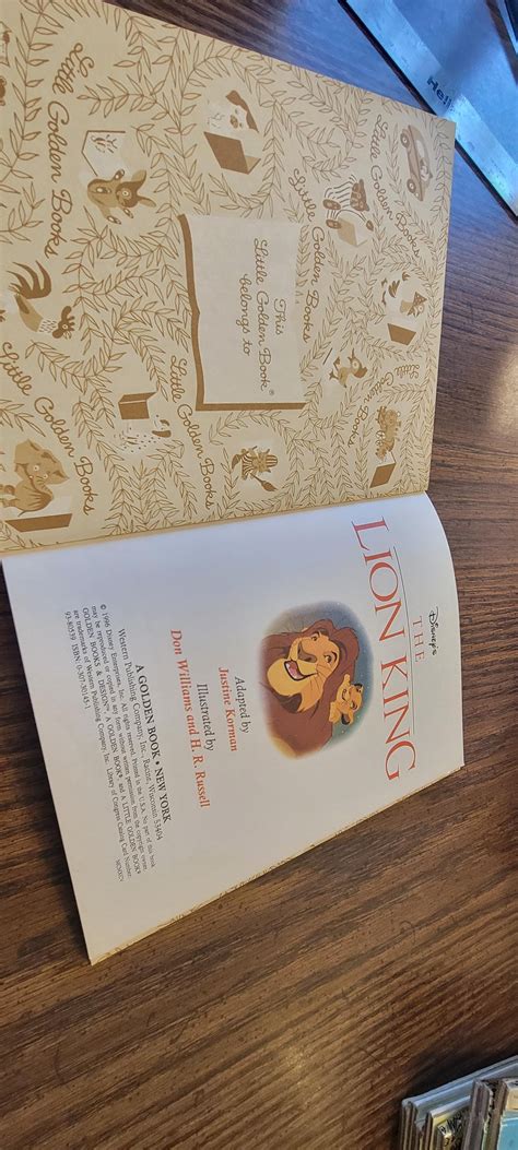 Disney's the Lion King A Little Golden Book 1996 - Etsy