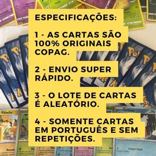 Cartinhas Pokemon Originais Copag Lote De 200 Cartas Mais 20 Cartas