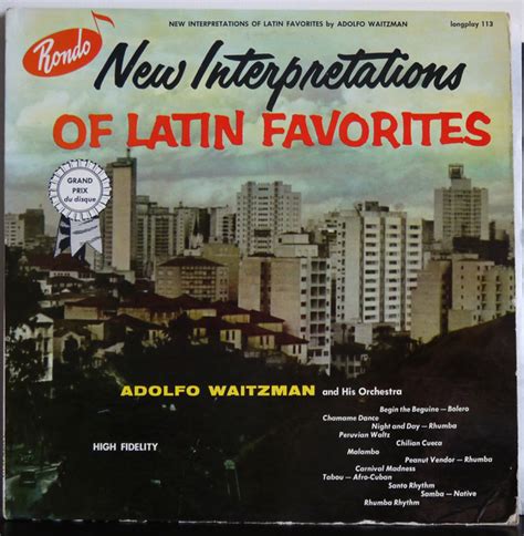 Adolfo Waitzman And His Orchestra New Interpretations Of Latin