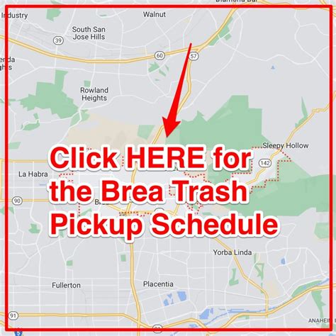 Brea Trash Schedule 2025 Bulk Pickup Holidays Recycling